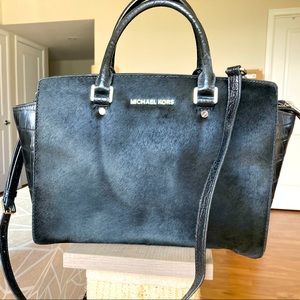 MK fur handbag crossbody bag